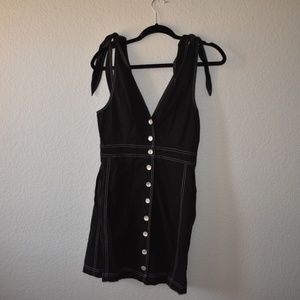 Free People Button Up Tie Dress